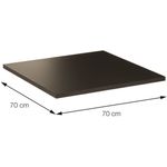 BaseLuisianaFerroPretoPintadocomTampoQuadradode70cmPreto39415