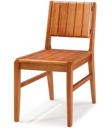 Cadeira Salvador Verniz Jatoba Encosto Ripado 43cm - 40725
