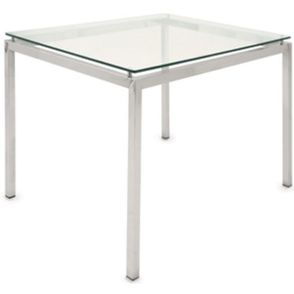 Mesa Lateral Dakot Tampo Vidro Base Cromada 60 cm (LARG) - 41168