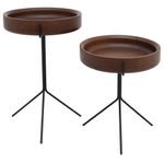 MesaApoioTrayAltaCastanhoBasePreta56cmALT41566