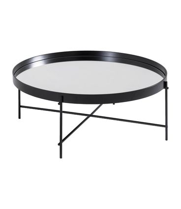 Mesa Centro Volpi Baixa Preta Espelho 78,50 cm (LARG) - 41619