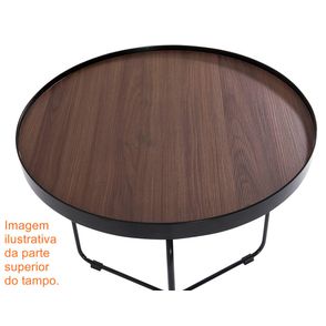Mesa Lateral Kevin Baixa Castanho Bronze 61 cm (LARG) - 42034
