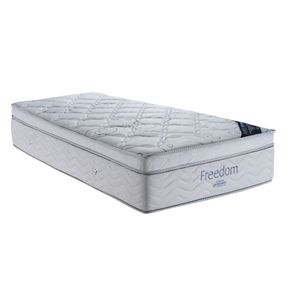 Colchao Freedom Solteiro 88 cm (LARG) Branca com Cinza - 42509