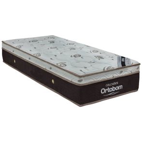Colchao Sleepking Solteiro 88 cm (LARG) Marrom e Branco - 42519