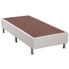 Base de Cama Box Courino Branco Solteiro 88 cm (LARG) Alta - 42755