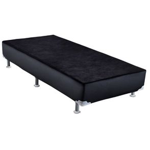 Base de Cama Box Courino Preto Solteiro 88 cm (LARG) Baixa - 42845