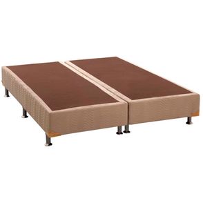 Base de Cama Box Camurca Bege Super King 193 cm (LARG) Baixa - 42885