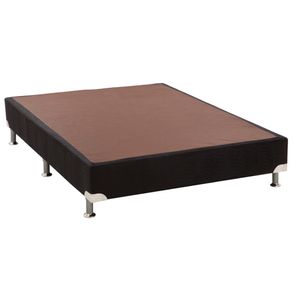 Base de Cama Box Camurca Preto Viuva 128 cm (LARG) Alto - 42899