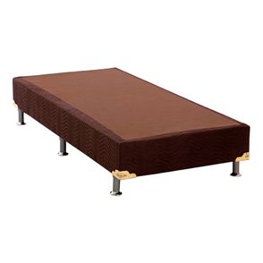 Base de Cama Box Camurca Marrom Solteiro 88 cm (LARG) Baixa - 42904