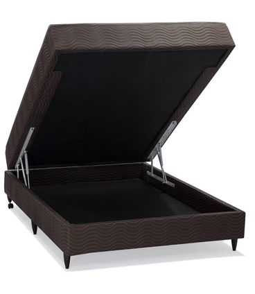 Conjugado Triuno Casal 138 cm (LARG) Marrom e Branco - 42988