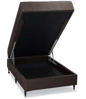 Conjugado Triuno Solteiro 88 cm (LARG) Marrom e Branco - 42987