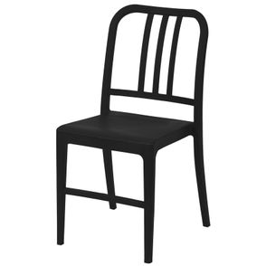 Cadeira Navy Polipropileno Preta  - 43092