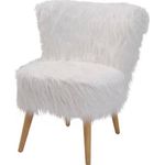 PoltronaMilaBrancaEstofadaPeleSinteticaBaseMadeira