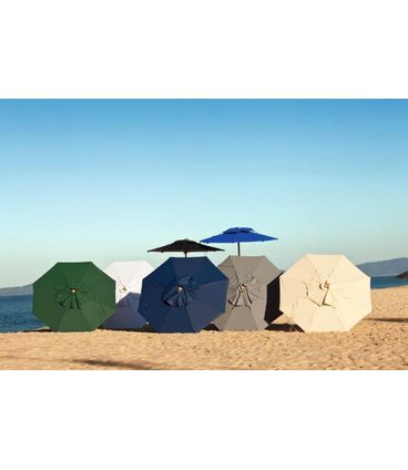 Ombrelone Leblon Azul Royal em Madeira Central 2,00 MT (LARG) com Tecido Bagun - 43746