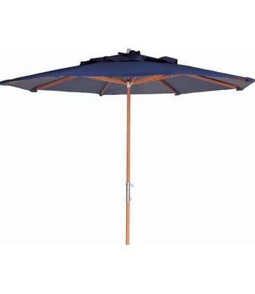 Ombrelone Leblon Azul Royal em Madeira Central 2,40 MT (LARG) com Tecido Bagun - 43757