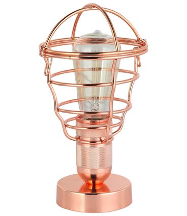 Luminaria de Mesa Lumini cor Cobre 27cm - 44039