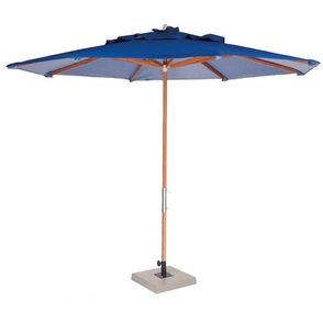 Ombrelone Leblon Azul Marinho em Madeira 2,00 MT (LARG) Base 49x49 cm Central com Tecido Bagun - 44242