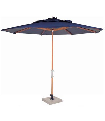 Ombrelone Leblon Azul Royal em Madeira 2,90 MT (LARG) Base 49x49 cm Central com Tecido Bagun - 44292