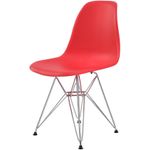 CadeiraEamesEiffelPPVermelhaBaseCromada
