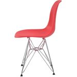 CadeiraEamesEiffelPPVermelhaBaseCromada