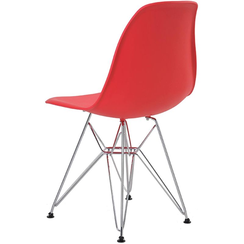 CadeiraEamesEiffelPPVermelhaBaseCromada