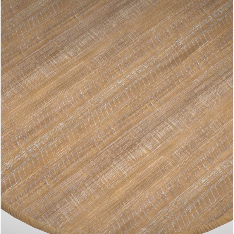 MesaJantarRedondaBasiqueMetalGrafiteDriftwood70cmLARG