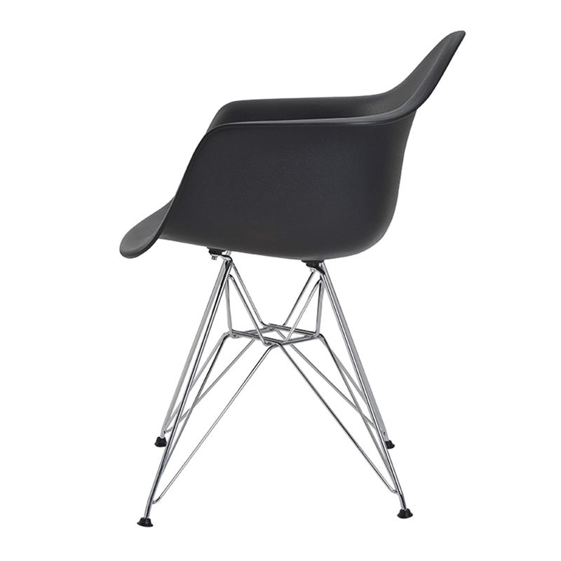 CadeiraEamesEiffelcomBracoPolipropilenocorPretoBaseCromada44923