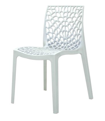 Cadeira Gruver em Polipropileno cor Branco - 44965