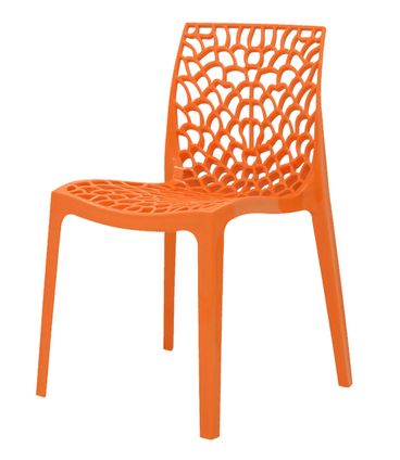 Cadeira Gruver em Polipropileno cor Laranja - 44966