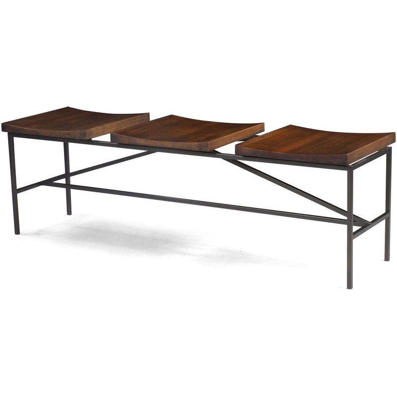 BancoTrilogyMetalGrafiteRusticBrown140MTLARG