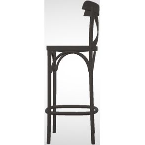 Banqueta Alta Bristol Preto 102cm  - 45003