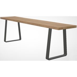 Banco Boston Metal Grafite Dirftwood 160cm - 46219