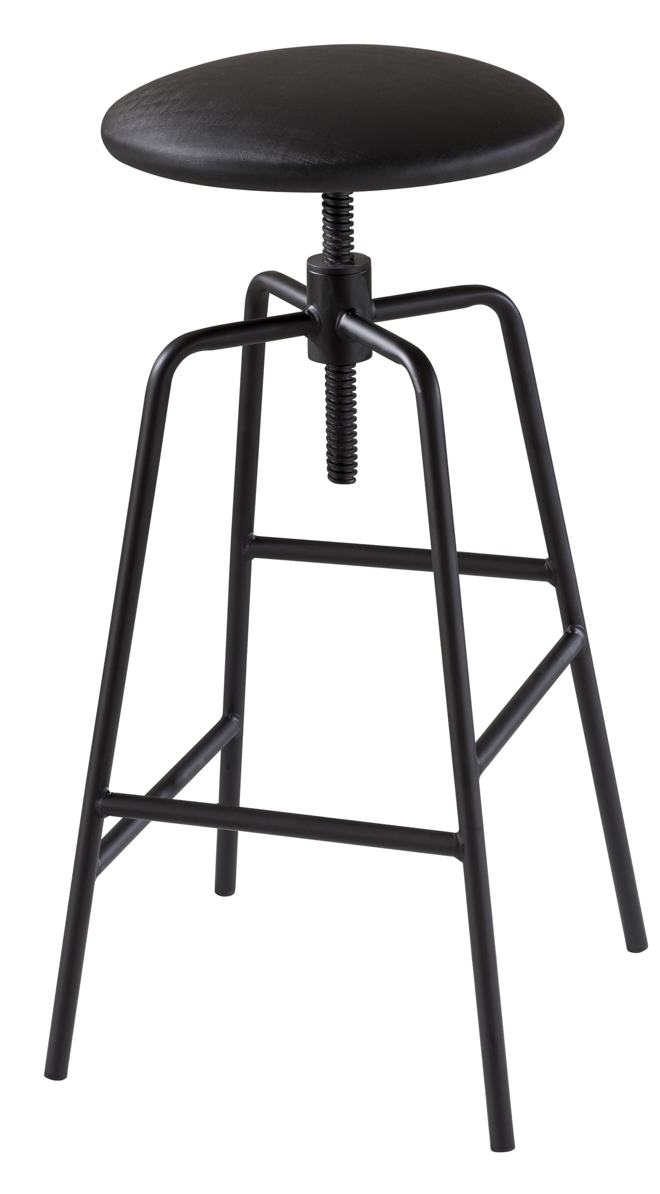 Banqueta-Capri-Alta-Assento-Estofado-cor-Preto-com-Base-Metal-Preta-87-cm--ALT----46713