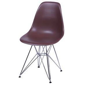 Cadeira Eames Polipropileno Cafe Base Cromada - 14909
