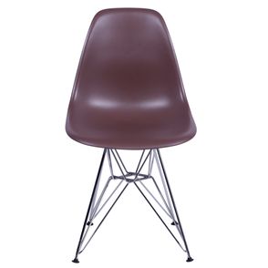 Cadeira Eames Polipropileno Cafe Base Cromada - 14909