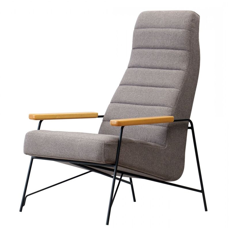 PoltronaSohoAltaAssentoBarkclothDriftwoodcomBaseEpoxiPreta48484