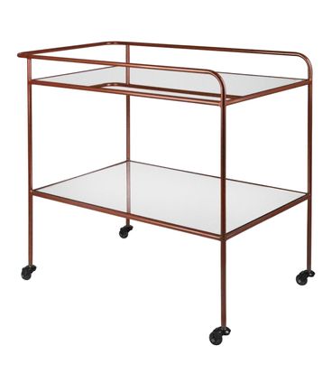 Carrinho Bar Delia Aco Cobre Tampos Espelhados 82 cm (LARG) - 48810