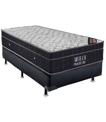 Conjunto Airtech Progressive Nanolastic Solteiro 88 cm (LARG) Base Courino - 49105