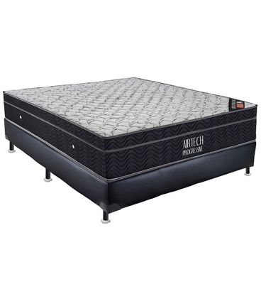 Conjunto Airtech Progressive Nanolastic Casal 1,38 cm (LARG) Base Courino - 49114