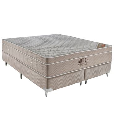 Conjunto Airtech Spring Superpocket Queen 1,58 cm (LARG) Base Camurca - 49125