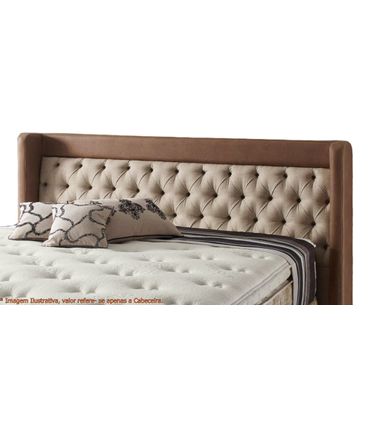 Cabeceira Botone Loi Bege com Courissimo King 2,23 MT (LARG) - 49414