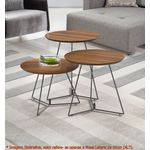 MesaLateralRebordTampoMadeiraNaturalcomBaseOuroVelho45cmALT49503