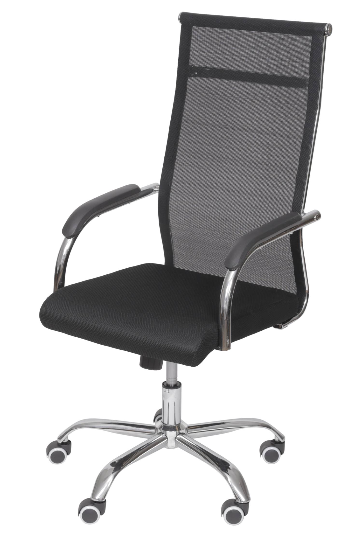 Cadeira-Escritorio-Basic-Alta-Tela-Preta-com-Base-Cromada---50030
