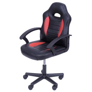 Cadeira Office Racer V11 Preto e Vermelho com Base Nylon - 50036