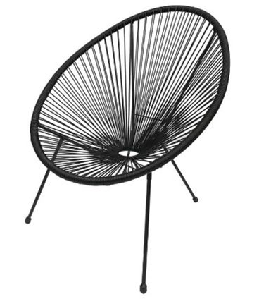 Poltrona Holbox Preta Base Preta - 50134