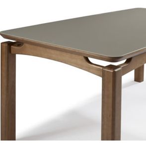 Mesa de Jantar Mountain Madeira Tampo de Vidro 198cm - 50925