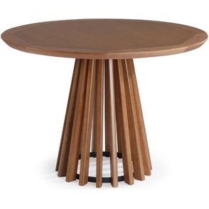 Mesa de Jantar Brisa Tampo Redondo Madeira Verniz Avela 1,30cm - 50982