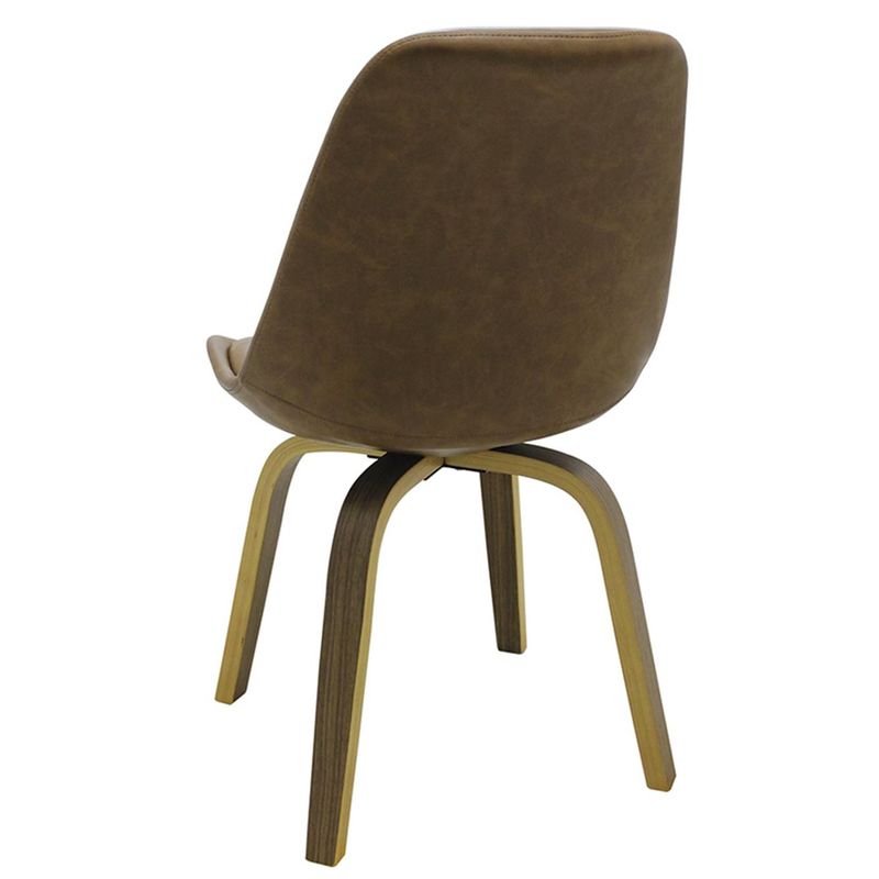 CadeiraLisEamesRevestidaPUMarromBaseMadeiraMescla51147