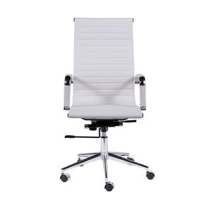 Cadeira Eames Alta Branca Base Cromada - 15121