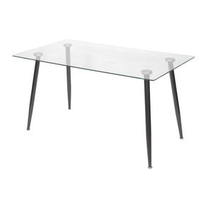 Mesa de Jantar Moderninha em Aco cor Preta 120cm - 51847